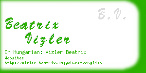 beatrix vizler business card